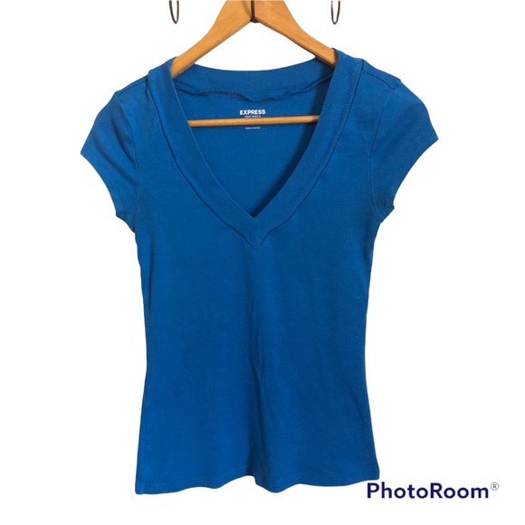 Express Sexy Basics Turquoise Tshirt 
